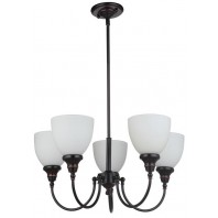 Lighting Inspiration-Benson 5Lt Pendant-Bronze / Chrome